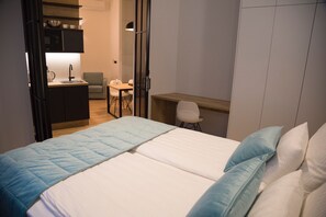 1 غرفة نوم ومكواة/لوح كي وواي فاي وملاءات أسرّة