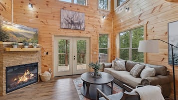 Cabana, 3 quartos | Área de estar | Smart TV