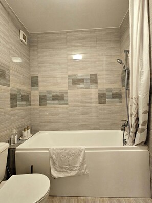 Hair dryer, towels, soap, shampoo - Exclusive Living Apartment 
 (Bucharest)