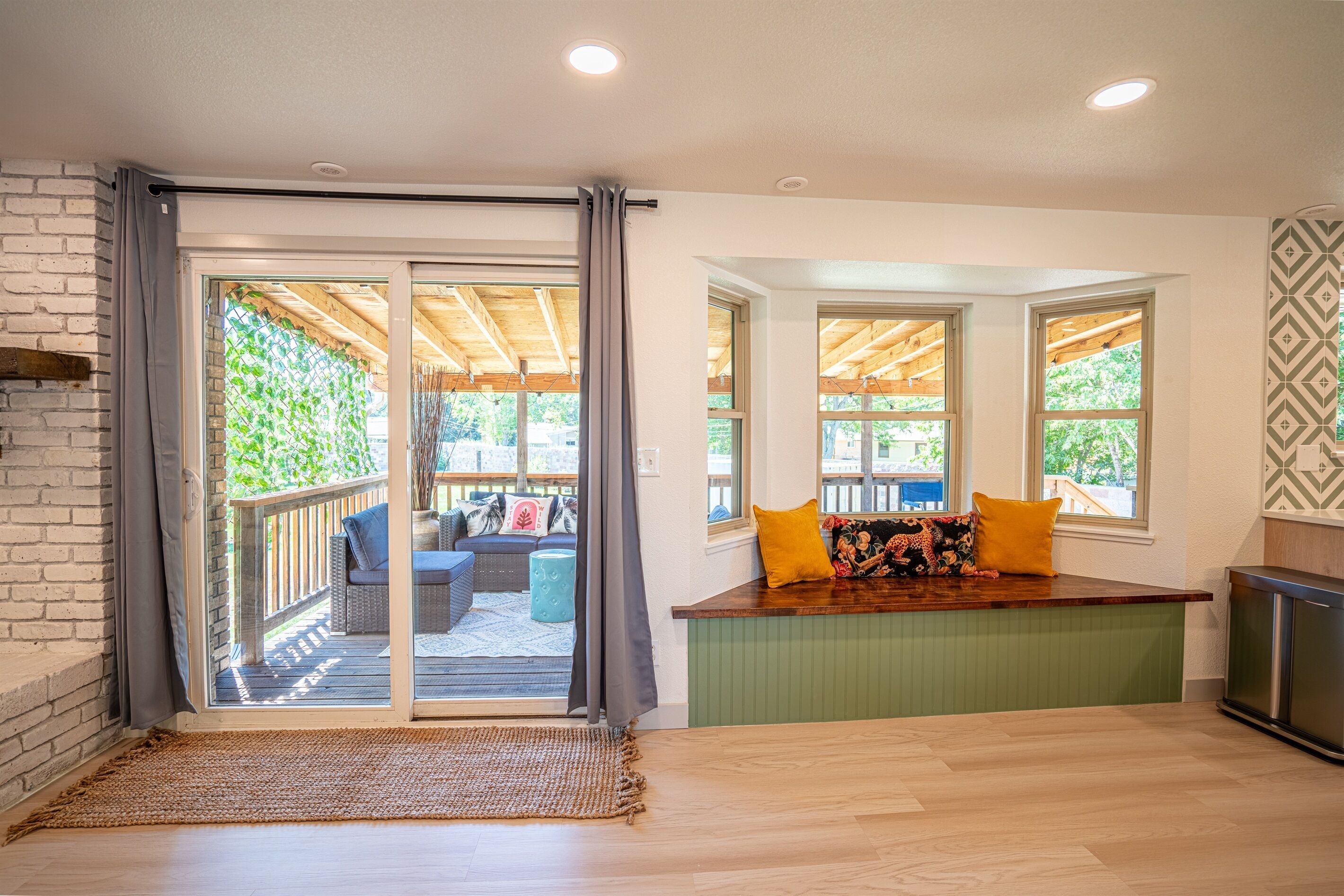 Smart TV, video games, foosball, books