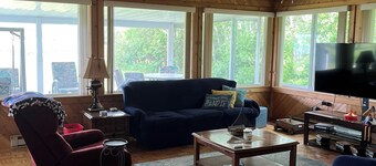 Island, house cottage.  Lakefront property with boatlift and seawall.