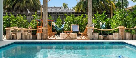 Indoor pool, a heated pool