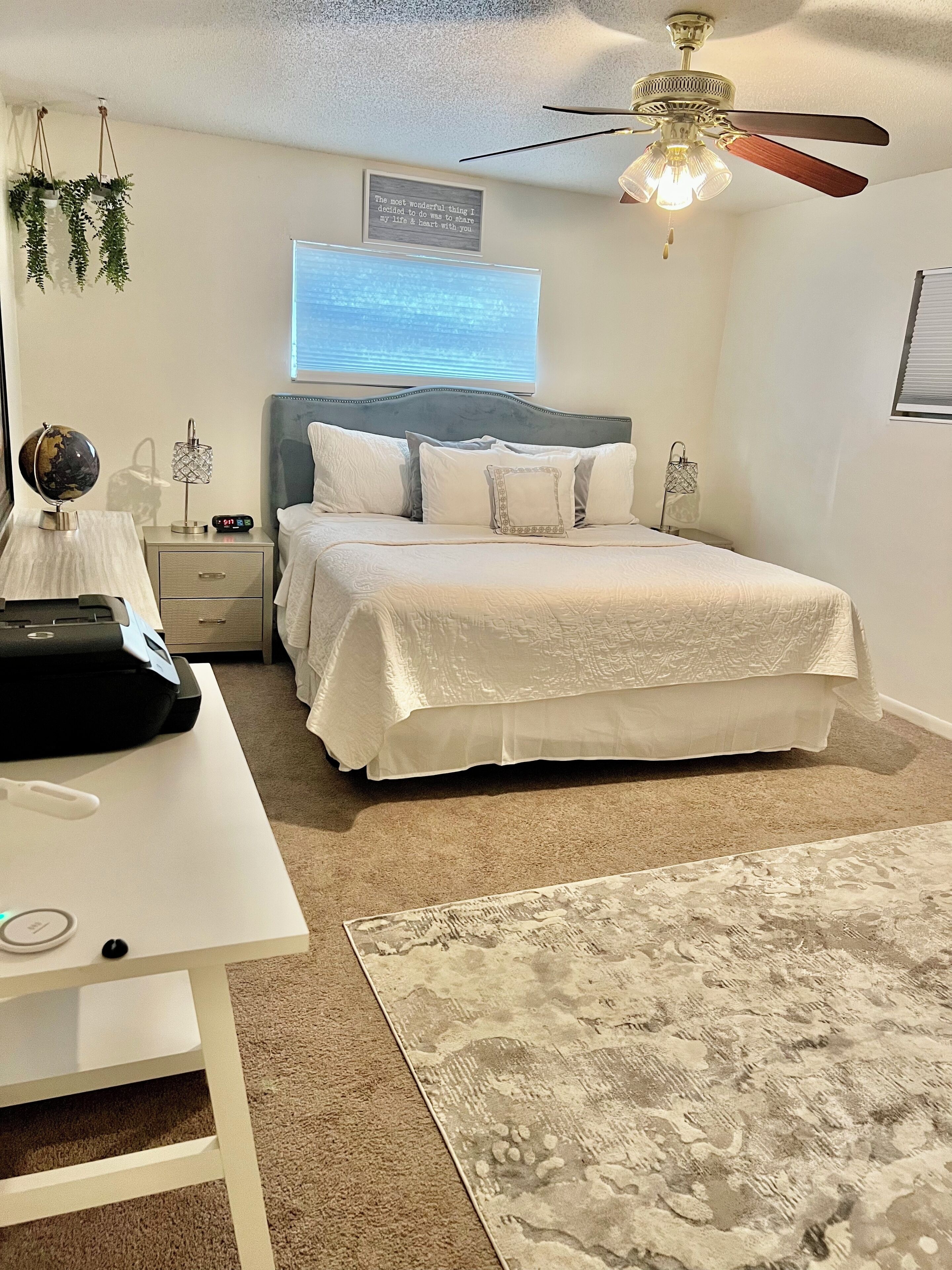 2 bedrooms, desk, iron/ironing board, free WiFi