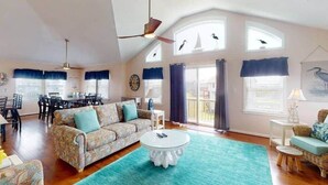 Unclassified image, 3 of 63, button - Semi Oceanfront Dog-Friendly House private Pool Hot Tub 6 BR (Rodanthe)