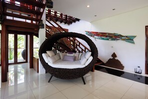 Villa | Living area | Flat-screen TV - Eco Friendly Mountain Villa (Rawai)
