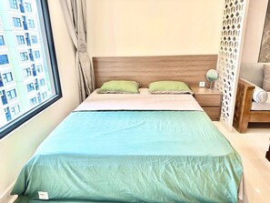 1 chambre, fer et planche à repasser, Wi-Fi, draps fournis