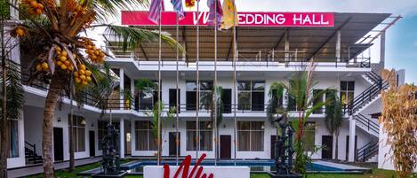 Voorkant van accommodatie