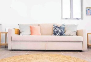 Living area - 
Peaceful, next to the Beach"A"
 (San Juan)