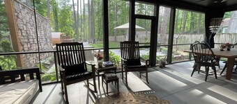 Accessible, Screened-in porch, Sauna, Fire Pit, Dog Friendly