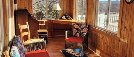 Smart-TV, peis og bøker