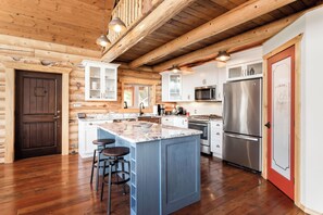 Fridge, microwave, oven, stovetop - Ski, Swim, Relax at Whitefish Lake | Stunning Views of Whitefish Lake (Whitefish)