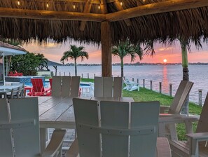 Outdoor dining - Riverfront-Heated Pool/Spa-Game Room-Bikes (Cocoa Beach)