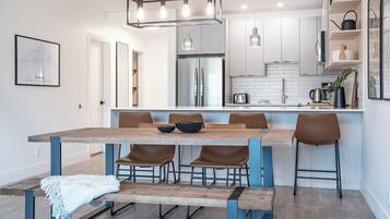 Condo | Private kitchen | Full-size fridge, microwave, oven, stovetop