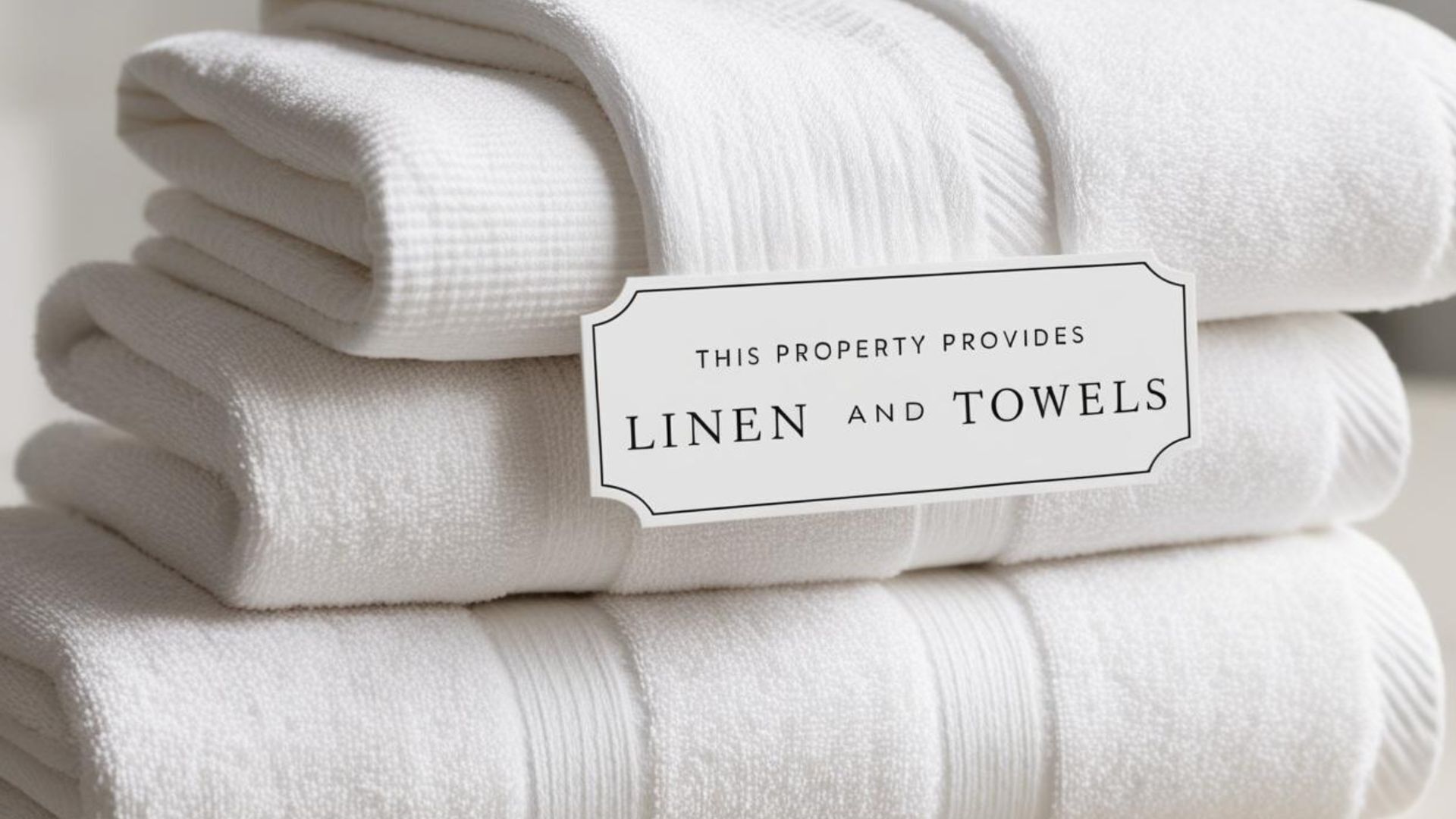 A stack of white linen and towels.