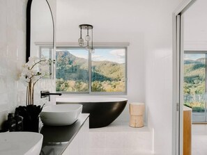 Bathtub, hair dryer