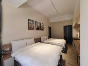 Superior Quadruple Room, Bathtub | Living area | 40-inch flat-screen TV with digital channels