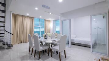 Luxury Condo | Living area | 45-inch Smart TV with digital channels, Netflix, streaming services
