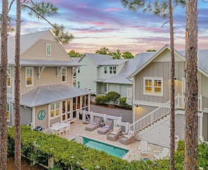 Exterior - Stunning Beach Home | Watercolor Resort | Private Heated Pool | 6 Pass Golf Cart (Santa Rosa Beach)