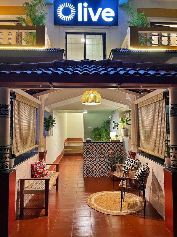 Front of property - evening/night - Olive Hotel Calangute Niwasa by Embassy Group (Calangute)