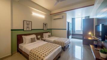 Kahden hengen standard-huone (kaksi sänkyä) | 1 makuuhuone, ylelliset vuodevaatteet, työpöytä, äänieristys