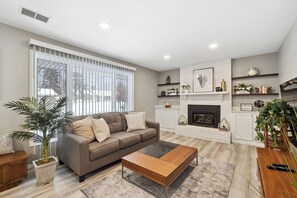 House, 4 Bedrooms, Patio | Living room - Minne-getaway, Designer Stay South Of The River (Apple Valley)
