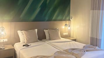 Deluxe Double - Twin Beds | Premium bedding, memory foam beds, in-room safe, individually decorated