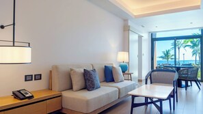 52-inch TV with digital channels, books