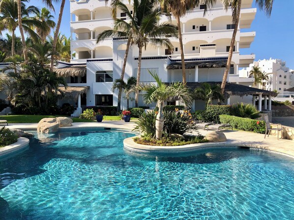 A heated pool