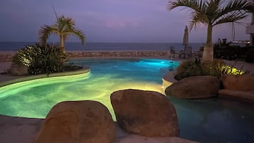 A heated pool