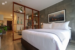 1 habitación, decoración personalizada y muebles diferentes