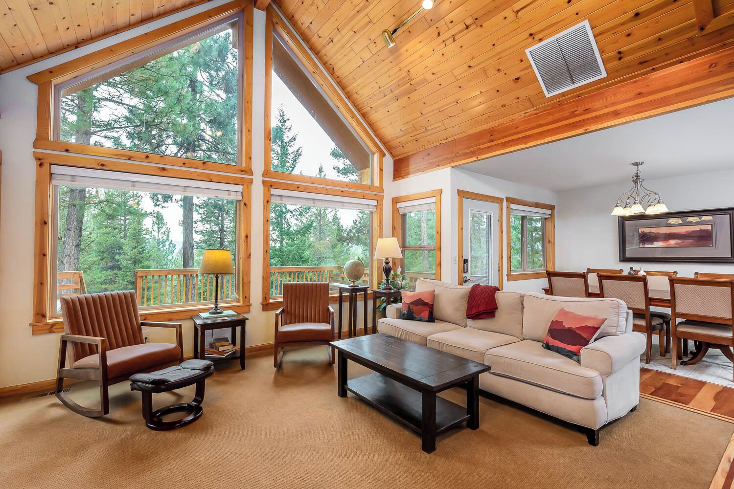 Smart TV, fireplace, DVD player, foosball