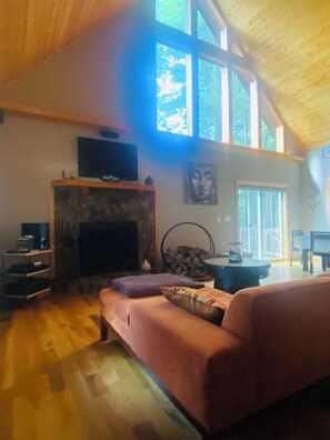Living area - Cabin - Sparta, NC  at Bear Creek - "Alegria" (Sparta)