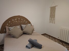 Family Apartment | Desk, laptop workspace, iron/ironing board, free WiFi