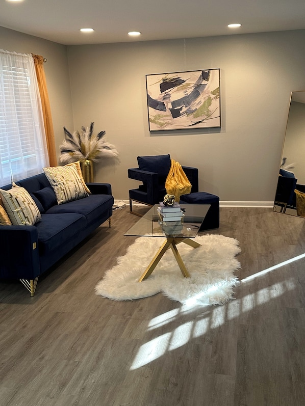 Smart TV, fireplace, video games, books