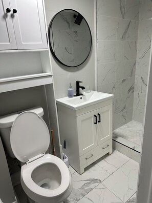 Asciugacapelli, asciugamani, sapone, shampoo