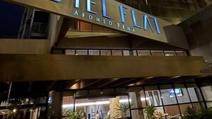 A modern hotel with a prominent 'HOTEL FLA' sign. - Hotel Flat Afonso Pena by FGibran (Campo Grande)