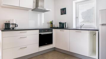 Fridge, oven, stovetop, dishwasher