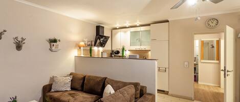 Fernseher, DVD-Player, Stereoanlage