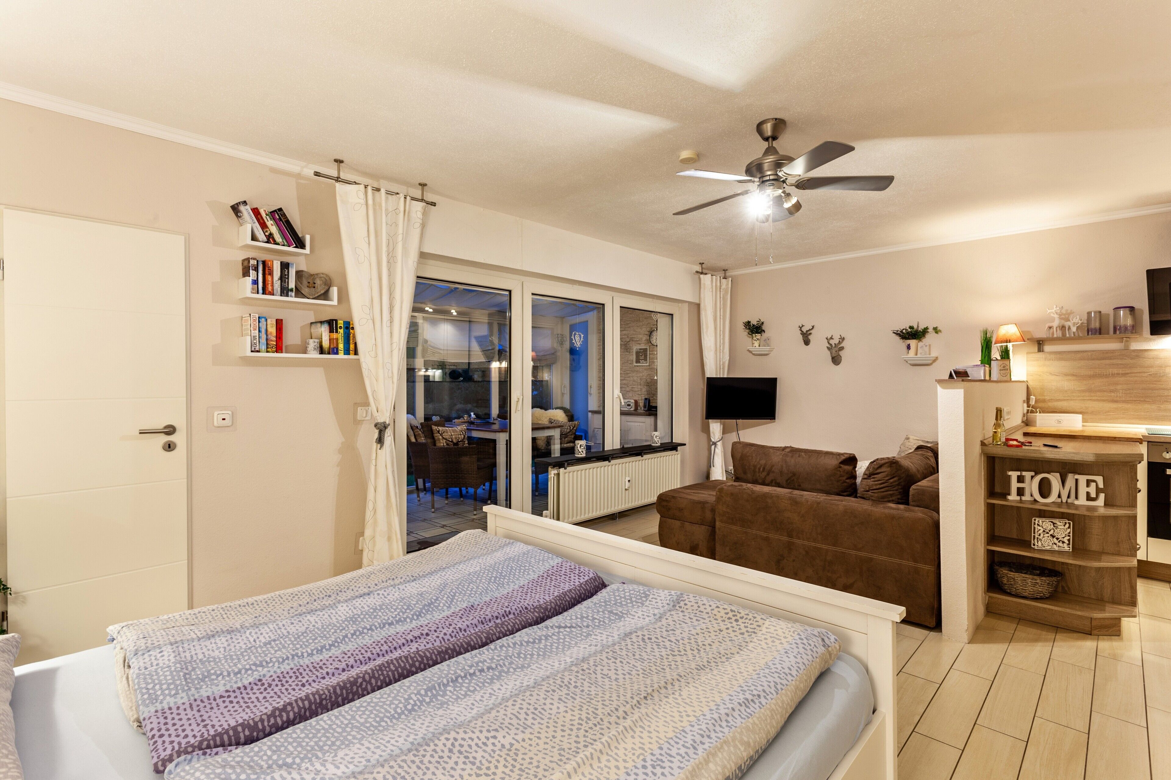 1 間睡房、熨斗/熨衫板、免費 Wi-Fi、床單