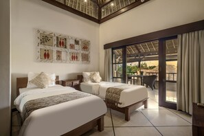 Villa Deluxe, 4 chambres, piscine privée, vue sur le jardin | Vue de la chambre