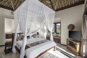 Villa Deluxe, 4 chambres, piscine privée, vue jardin | 4 chambres, literie de qualité supérieure