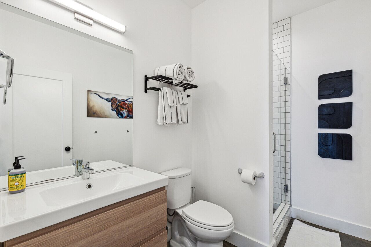 Hair dryer, towels