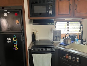 Microwave, oven, stovetop