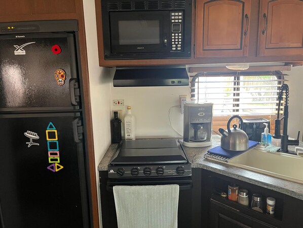 Microwave, oven, stovetop