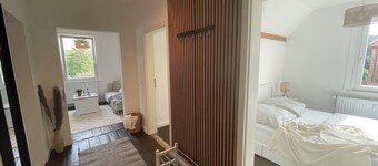 "Tannennadel" apartment with half-timbering & real wood floorboards in country house style