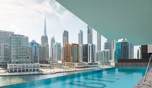 Outdoor pool - LUX The Modern Binghatti Canal Suite (Dubai)