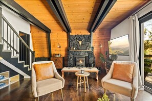 TV connectée, cheminée