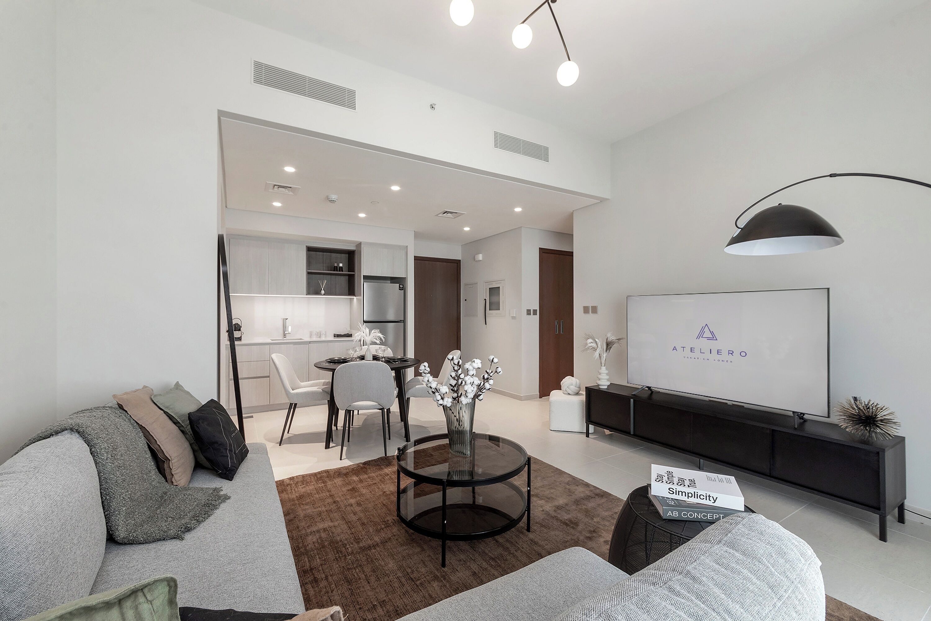 Premium Apartment, Balcony, City View | Living area