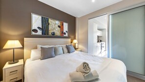 1 Schlafzimmer, Bügeleisen/Bügelbrett, kostenloses WLAN, Bettwäsche