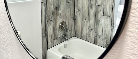 Bidet, towels, soap, shampoo